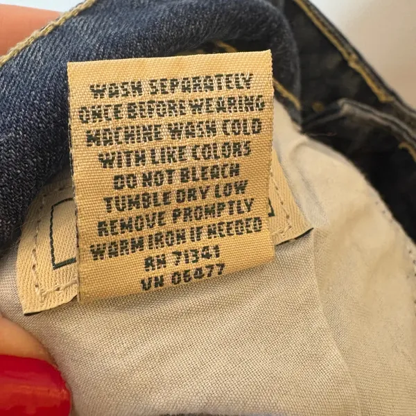 L.L. Bean‎ Favorite Jean Straight Leg Medium Wash Blue Denim Size 10 - Image 7