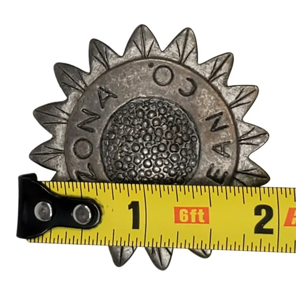 Arizona Jeans Vtg Pin Brooch Sunflower Design 2" Signed - Image 4