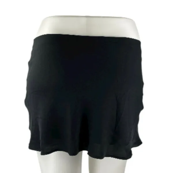 Abercrombie & Fitch Women's Black Low Waist Straight Pencil Mini Skirt Size L - Image 3