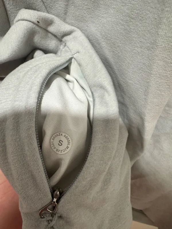 Light Grey Lululemon Quarter Zip - Image 5