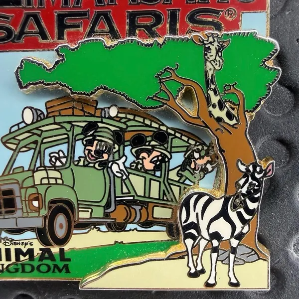 Disney parks Kilimanjaro Safaris Mickey Minnie & Goofy Safari Truck 3D pin - Image 2