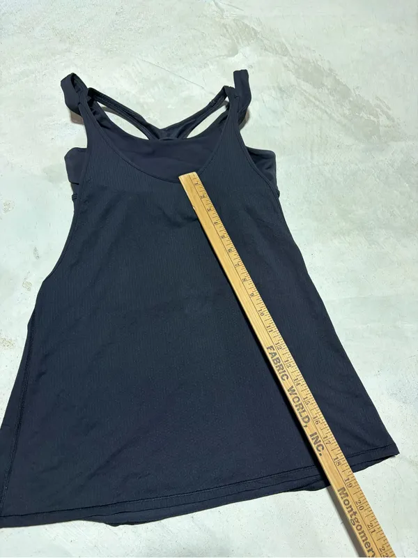 Lululemon Black Tank Top with built in sports bra 8 - Image 3