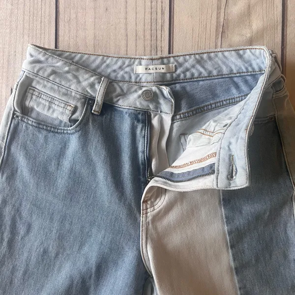 Pacsun Colorblock High Rise Mom Jeans - Image 10