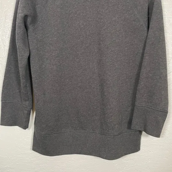 Denim & Supply Ralph Lauren Women L Gray Sweatshirt Velvet Embroidery Preppy - Image 8