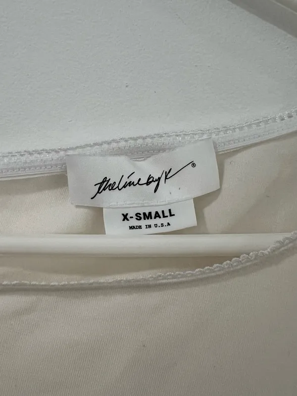 The Line by K Ivory Tencel Long Sleeve Top Minimalist 90s - Image 3