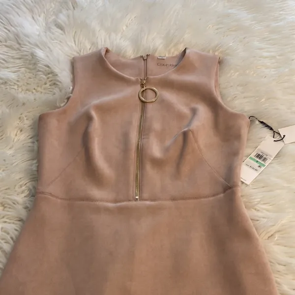 Calvin Klein light pink Sleeveless Sheath Dress Crew Neck size 8 brand new - Image 8