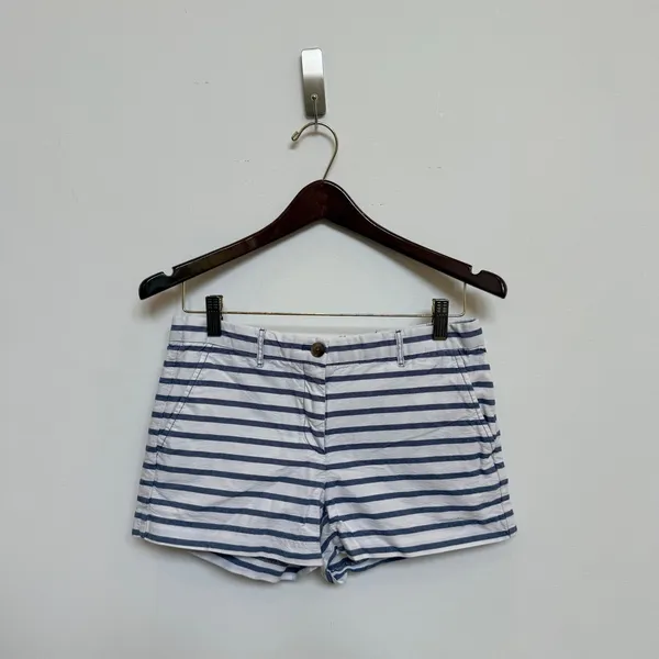 Gap‎ Blue White Striped Shorts Size 0 Nautical Coastal Preppy Summer - Image 6