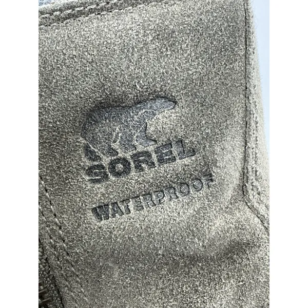 Womans Sorel Water Proof Ankle Boots 8.5 Taupe Side Zip Low Heel - Image 9