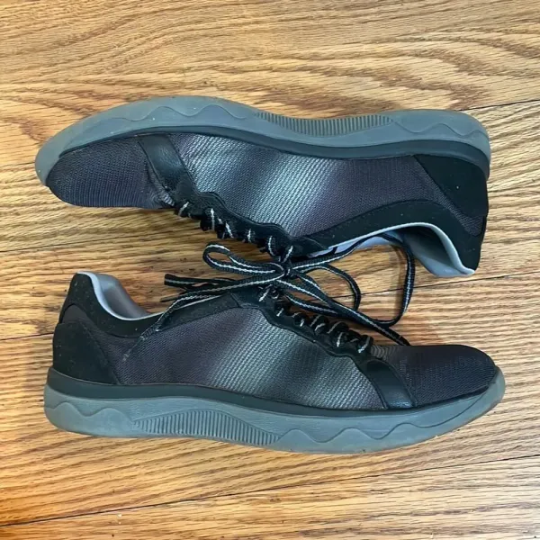 Clarks Cloudstepper Lace Up‎ Ombre Sneakers size 8M Black - Image 5