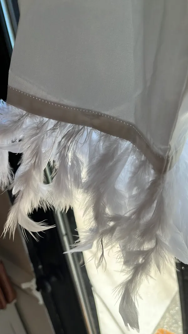White Nightgown with robe Size L - Image 2