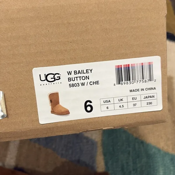 Ugg Bailey Button Boots in Chestnut size 6 - Image 2