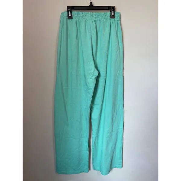 Brandy Melville Green Wide Leg Sweatpants One Size NWT - Image 3