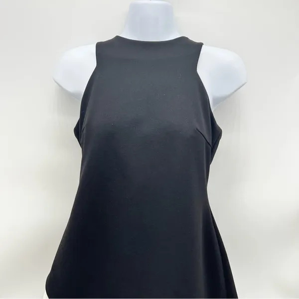 Gianni Bini Black and Cream Asymmetrical Dress - Image 3