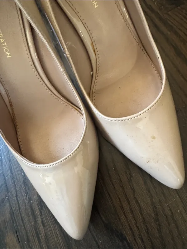 BCBGeneration Patent Nude Pointed Toe Heels - Image 2
