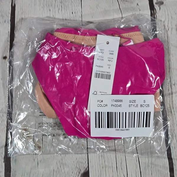 J. Crew Curved-waist cheeky‎ bikini bottom Radiant Fuchsia S NWT - Image 9