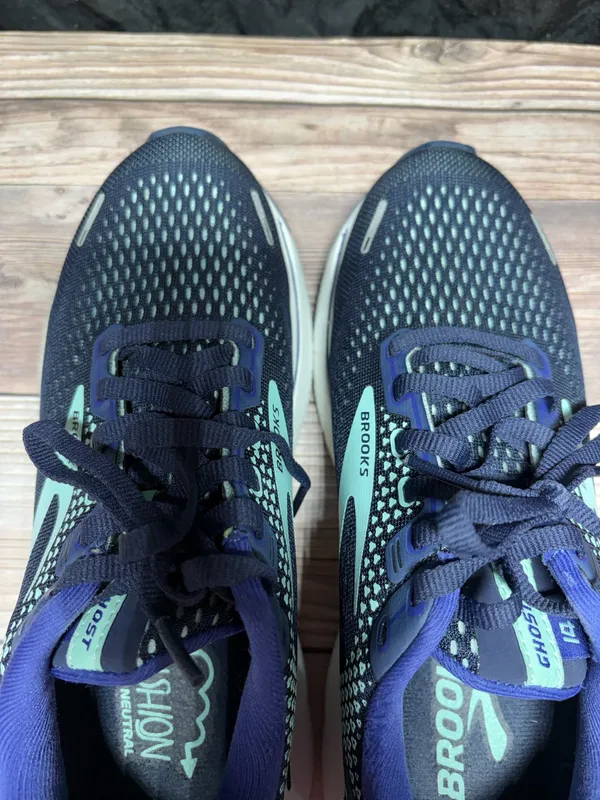 Brooks Ghost 14 Sneaker Shoes Navy Blue 6.5 - Image 6