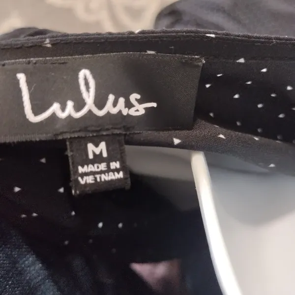 Lulu’s Farah Black Polka Dot Flutter Sleeve Midi Wrap Dress - Image 8