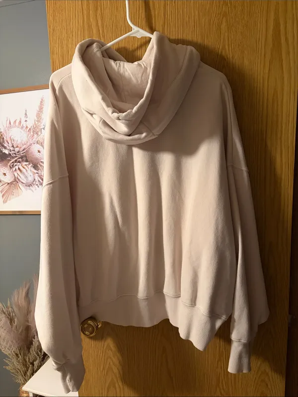 Nike Cream Oversized Hoodie Sweater - Image 4