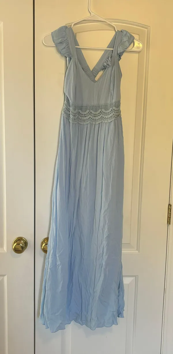 Japna Blue Maxi Dress - Image 3