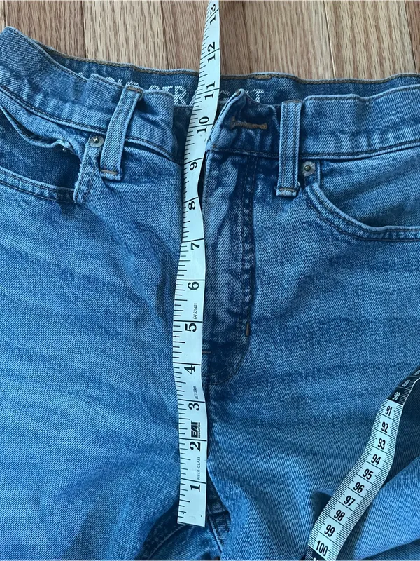 J Crew Classic Straight Jeans 27 Light Wash Blue Casual Minimalist - Image 5