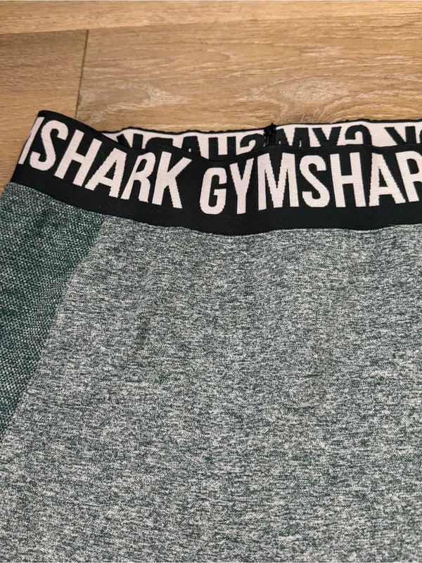 Gymshark Teal Heather Seamless High-Waist Bike Shorts - Image 3