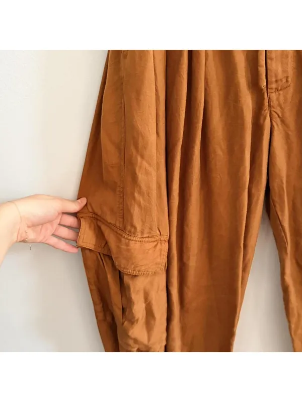 Free People Palash Cargo Pants in Goldenrod - Image 6