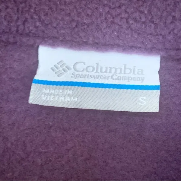 Columbia purple full zip fleece Small - Image 7