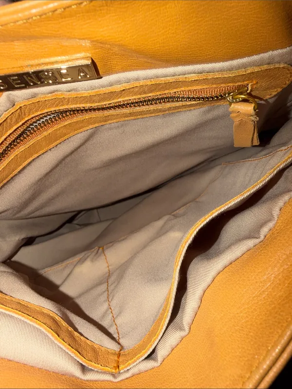 $258 Sensea Real Leather Moss Backpack Tan Boho Tassel Large Full-Size - Image 6