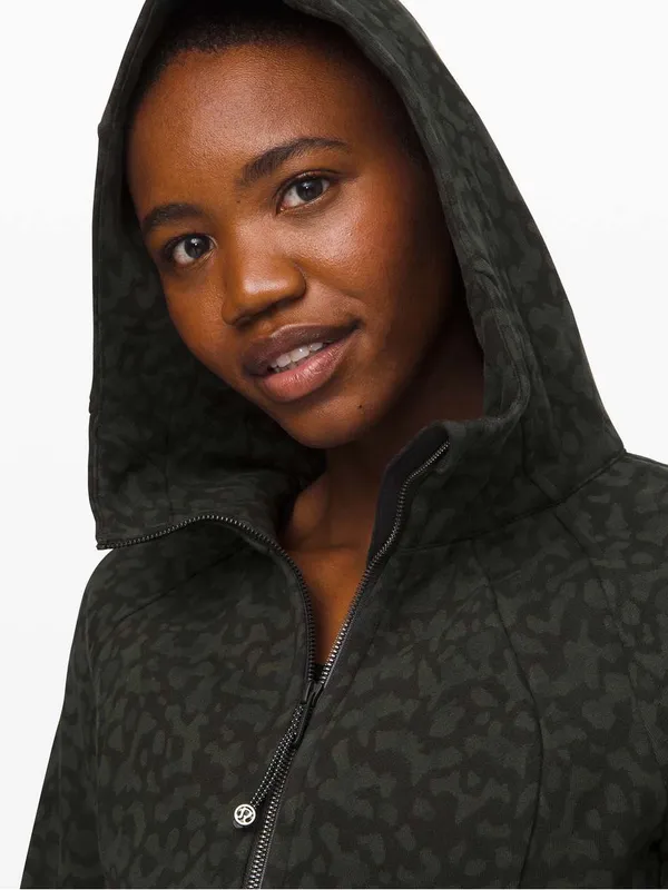 Lululemon Scuba Hoodie *Light Cotton Fleece Formation Camo Evergreen Multi - Image 4