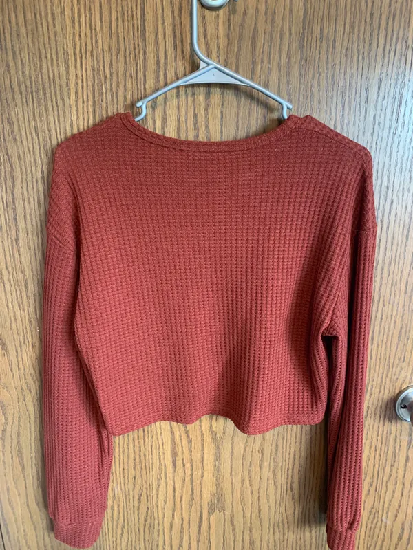 Romwe Waffle Knit Sweater - Image 2