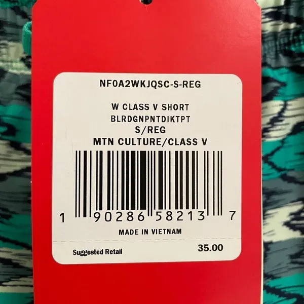 The North Face Class V Shorts Women’s S green‎ black athletic moisture wicking - Image 6