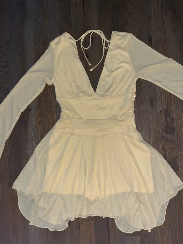 NWT Wild Fable Yellow Romper Dress Medium Fairycore Coquette Cottagecore - Image 2