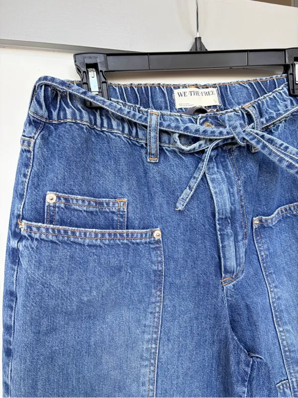We The Free CRVY Outlaw Wide Leg Jeans Small - Image 6
