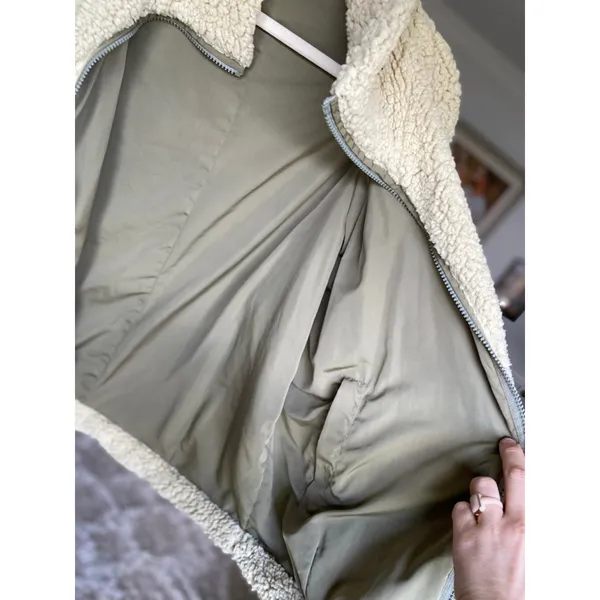 Kori Fleece Sherpa Jacket Reversible Buttery Soft Ski Snow Bunny‎ Winter Cozy S - Image 8