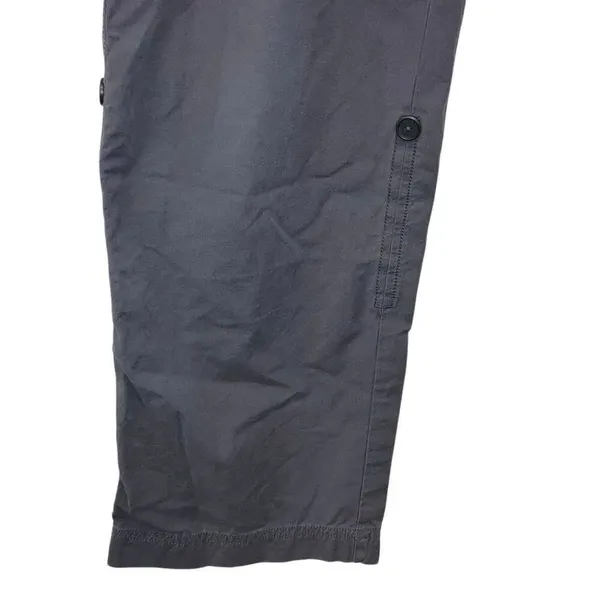 Marmot Charcoal Grey Convertible Hiking Pants size 8 outdoors Gorpcore rain resi - Image 4
