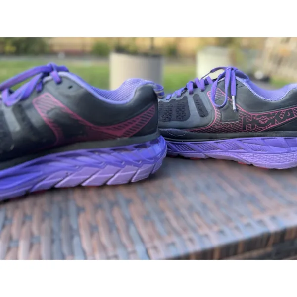 Hoka One One Stinson ATR 5 Women Running Shoes Mesh Black Purple Pink 1099730 - Image 8