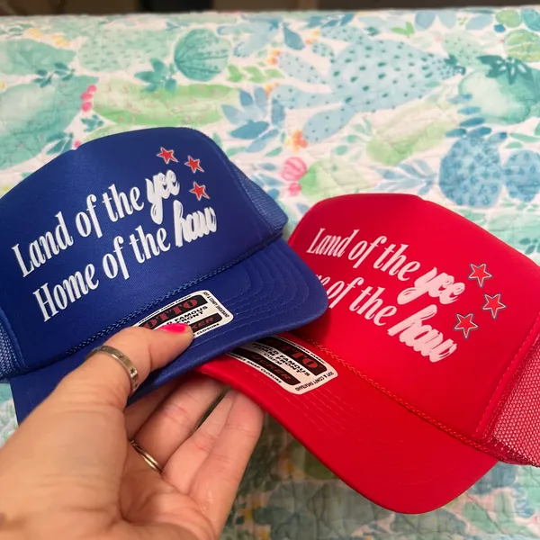 USA Fourth of July country western trucker hat - Image 3