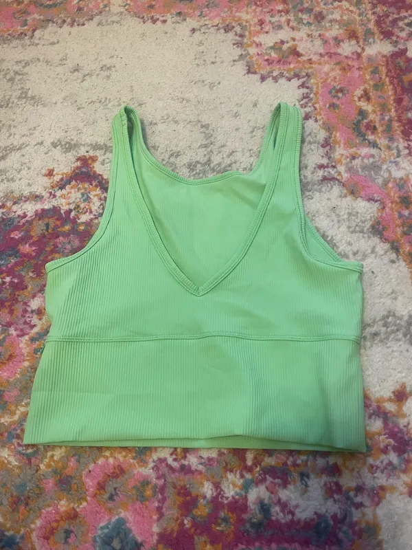 Lululemon Power Pivot Tank Scream Green - Image 4