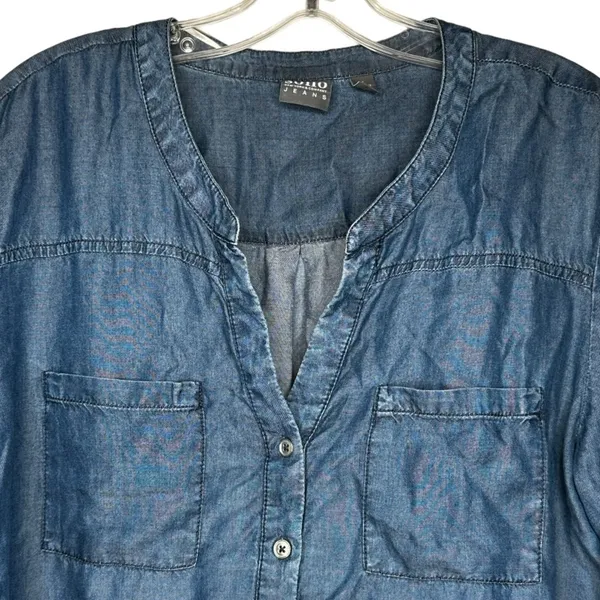 SoHo‎ Jeans Blue Shirt - Image 2