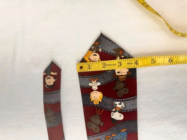 Peanuts Comic Vintage Silk Tie Unisex Snoopy Hollywood Salute Charlie Movie - Image 6