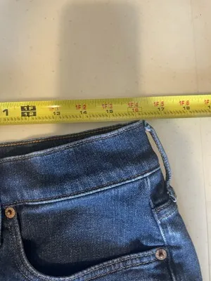 J.Crew Full Length Wide Leg Denim Jeans Womens 31 Blue High Rise Casual‎ - Image 5