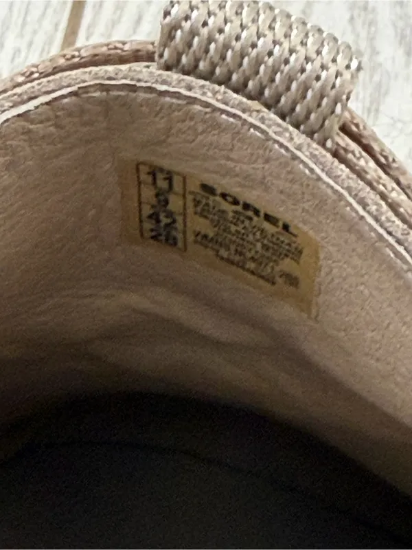 Sorel Women's Viibe Slip-On Strap Clog Flat 11M Omega Taupe Honey White $135 - Image 5