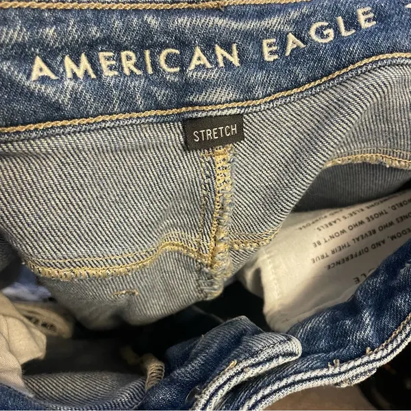American Eagle Mom Jeans Stretch high rise Distressed - Image 8