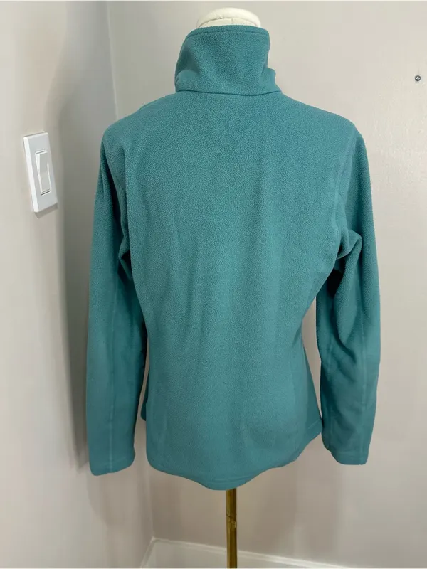 Patagonia Teal Zip-up Fleece Medium‎ - Image 4