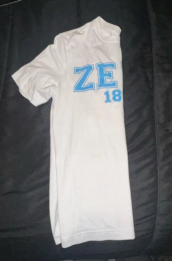 White Zeta Tau Alpha T-Shirt - Image 3