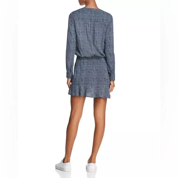 Joie Women’s Soft Acey Printed Roll Tab Mini Dress Navy/White XS - Image 2