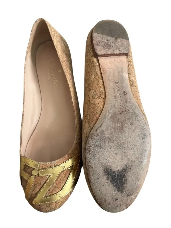 KATE SPADE Pop Fizz Cork Ballet Flats Size US 5.5 - Image 3