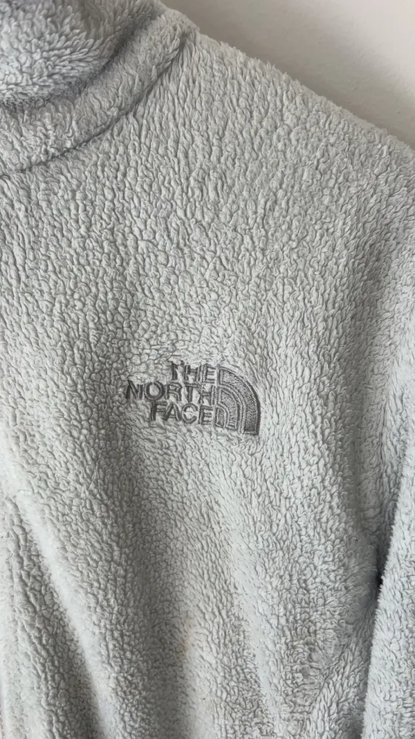 The North Face gray fleece jacket size medium - Image 2