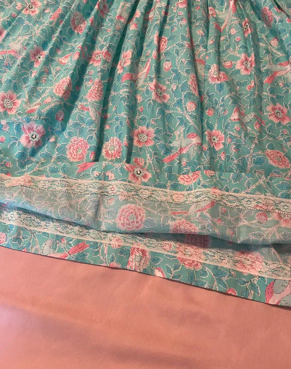 Vintage Strapless Dress Blue Size 2 - Image 6