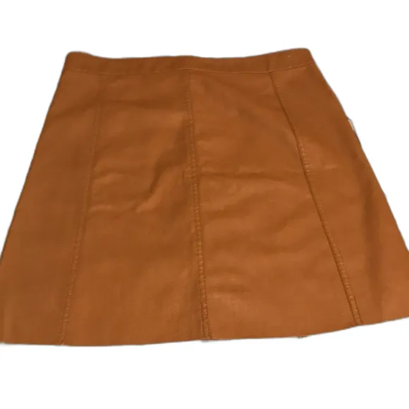 Peach love California all your life‎ faux leather skirt size large boho cute - Image 7